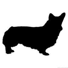 Welsh Corgi Vallhund Dog - Decal Sticker - Multiple Colors  Sizes - ebn6546