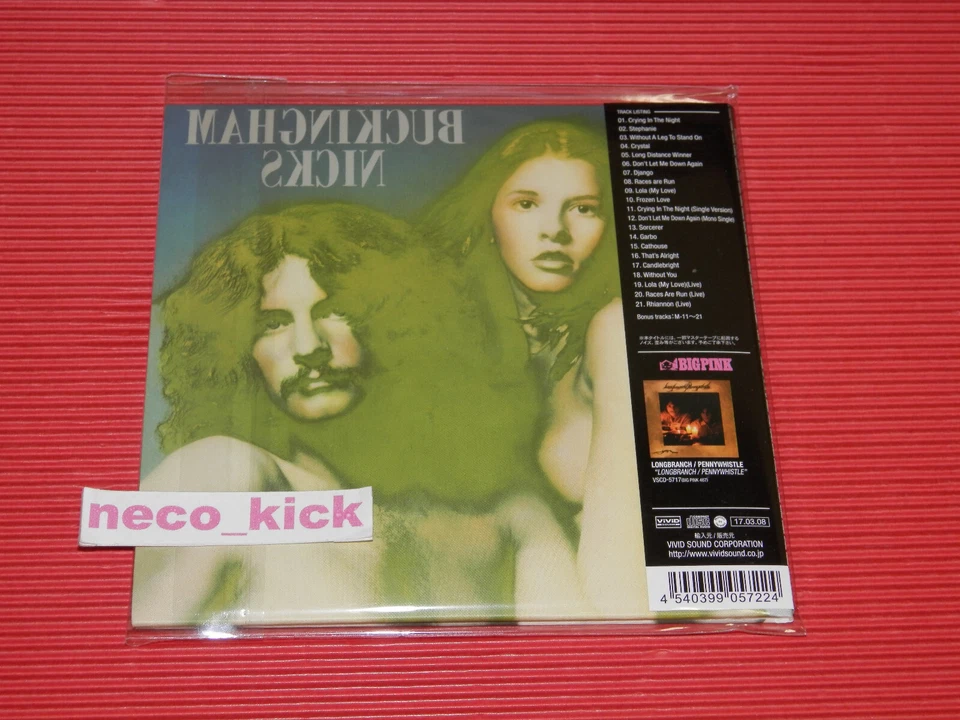 4BT BUCKINGHAM NICKS ST (1973) WITH BONUS TRACKS JAPAN MINI LP CD - Image 2 of 2