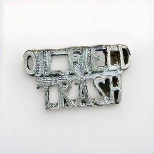 Roughneck Oil Field Trash 3D Metal Lapel Hat Pin Vintage Tie Tac P173