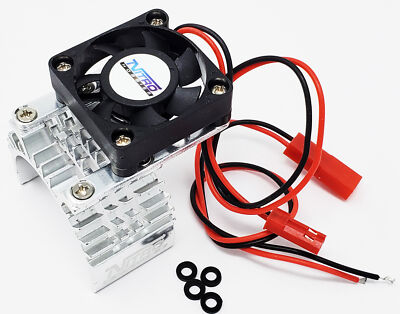 Nitro Hobbies Aluminum 540 / 550 Motor Heat Sink w/ Cooling Fan Silver