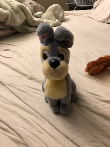 vintage 9" disney tramp plush lady and the tramp puppy dog