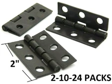 2-10-24! 180° Max Lid or Cabinet Stop 2" Black Wooden Chest Jewelry Box Hinge HF