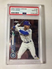 2020 Topps Chrome Kyle Lewis Rookie Card #186 PSA 10. rookie card picture