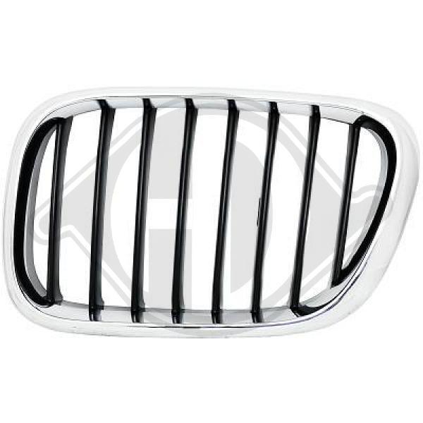 Diederichs KüHlergitter Links FüR BMW X5 E53 3.0D 3.0I Chrom/Schwarz-image