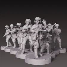 Star Wars Legion Fleet Troopers Unit Expansion Proxy Models 3d Printed