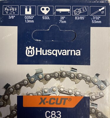 24'' Chainsaw Chain For Husqvarna C83 X-Cut S83G, Oregon E84 3/8LP .050