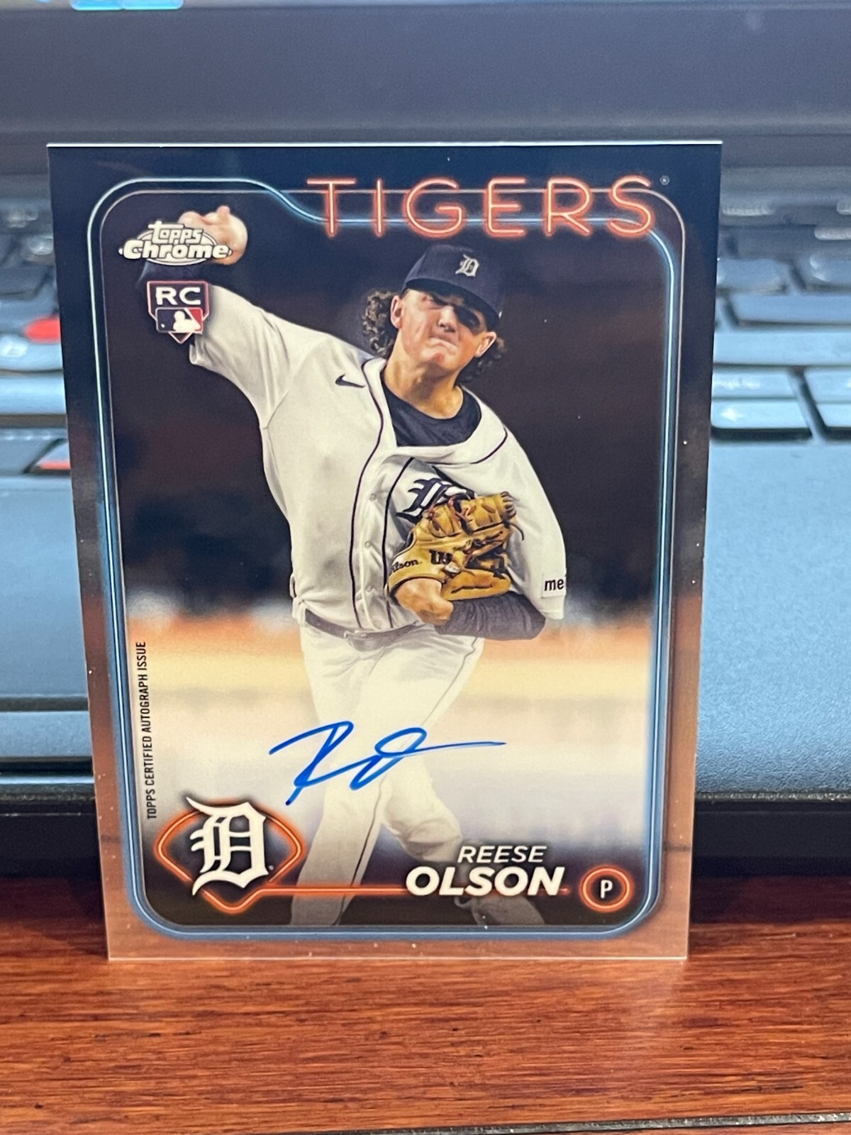 2024 Topps Chrome Reese Olson Rookie Auto Detroit Tigers RA-RO
