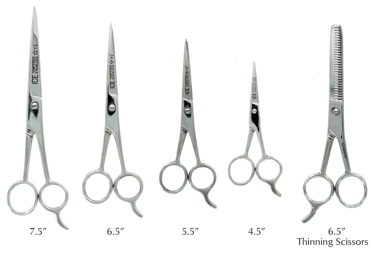 Hair Cutting Scissors Barber Shears - ICE Tempered 4 Sizes to Choose From