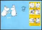 Finland FDC 2009 Moomin Cartoons Booklet Mint