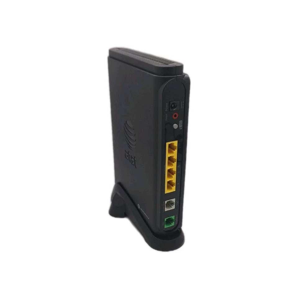 Motorola NVG510 ATT Modem Wireless DSL Router used 581862-001 adapter & Stand - Image 2 of 3