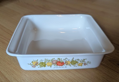 Corning Ware P-322 L'Echalote Square Bake Dish Spice of Life 8X8X2 *READ - Picture 3 of 9