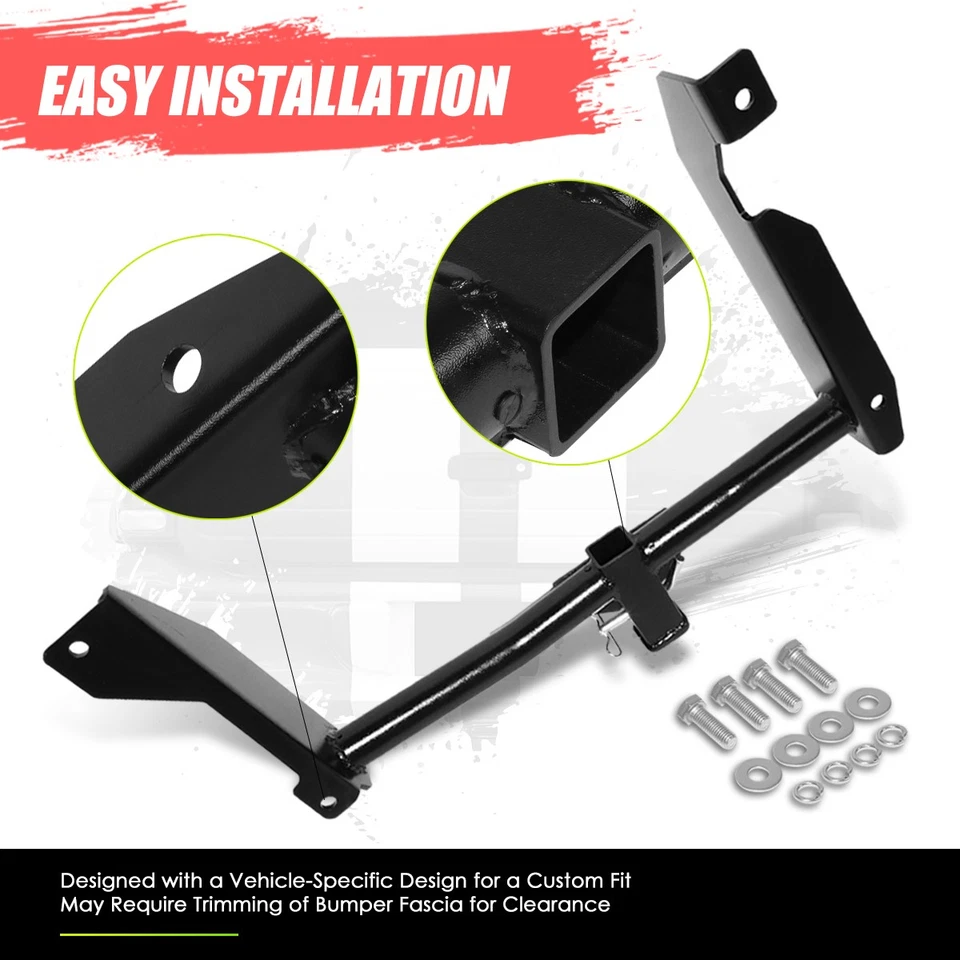 Kit de remolque receptor de enganche de remolque clase 3 parachoques trasero 2" para Dodge Durango 98-03 Foto 3 de 4