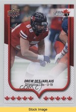 2016 Upper Deck USA Football Canada U19 Flag Wave Drew Desjarlais #185 READ z6b