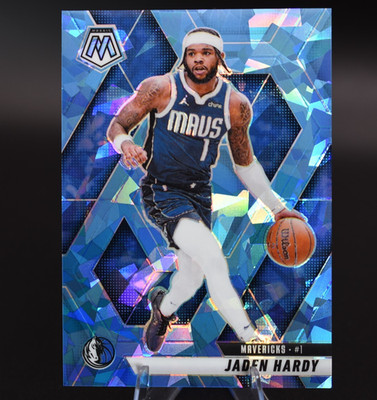 JADEN HARDY 2024 25 PANINI MOSAIC NBA SP BLUE CRACKED ICE PRIZM /125