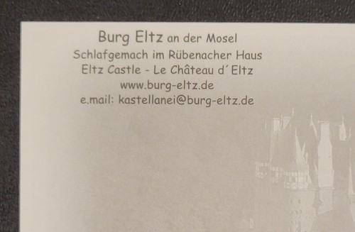 Vintage Postcard - Eltz Castle - Germany - Medieval Castle - Bedroom - Picture 3 of 3