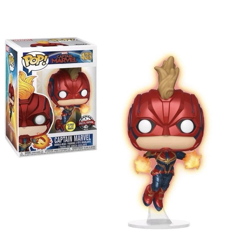 Funko Pop! Vinyl: Marvel - Captain Marvel (Flying) - Target (Exclusive) #433