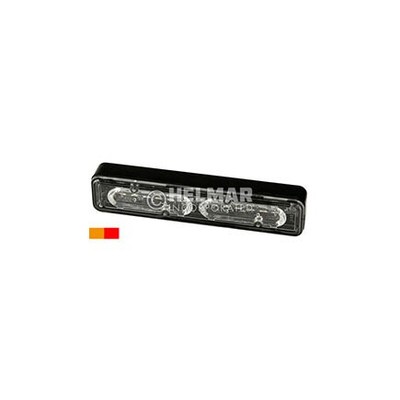 ECCO ED3712AR Warning Light Assembly 5.2 Inch, Low Profile, Multi Mount, Amber/R
