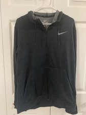 Nike Men's Dri-Fit Track Jacket Full Zip, Size Large, Gray