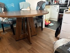 Dining Table 130cm Oak Round Dining Table Kitchen Dining Room 8 Months Old
