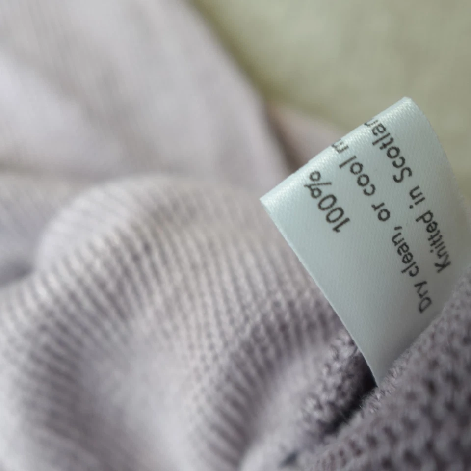 Suéter Eskandar para mujer talla única púrpura lavanda 100 % lino Escocia Foto 3 de 4