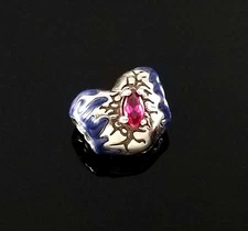 PANDORA x Stranger Things Glow-in-the-dark Silver Heart Charm s925 ALE