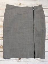 Ralph Lauren Pencil Skirt Size 6 Houndstooth Vintage Plaid Tag Wool Blend Zip