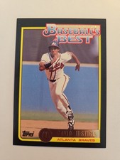 1992 DAVID JUSTICE TOPPS MCDONALDS BASEBALL'S BEST #28 ATLANTA BRAVES  H5a