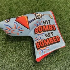 SWAG Patriotic Skelly Blade Cover Hit Bombs Get Bombed Red Blue Magnetic RARE!