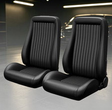 2 Pieces Universal Racing Seats With Dual Lock Sliders Pvc Leather Bucket Seats 2 Pieces Universal Racing Seats With Dual Lock Sliders Pvc Leather Bucket Seats