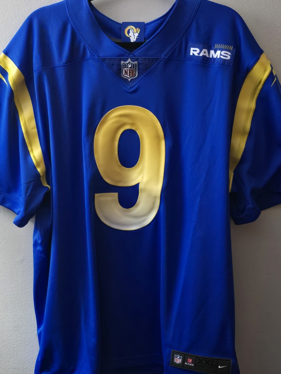 Nike Matthew Stafford #9 Rams Vapor Limited Jersey XXL Blue
