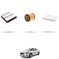 Hoffcar Wartungsset - 3 Filter FüR Mazda 6 (Gg, Gy) 2.3 119KW Von 2002 Bis 2007