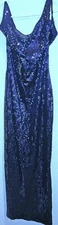 LADIES SZ 6-8 PURPLE SEQUIN covered SHEATH SPEC OCCASION DRESS by ALFRED ANGELO