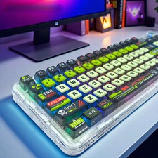 Pudding Keycaps 125-Key PBT SA Profile Apocalypse Theme for Mechanical Keyboard