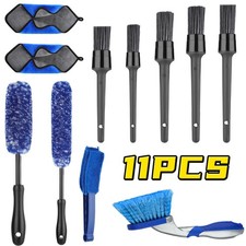 11Pcs Car Detailing Wash Brush Set Car Cleaning Kit for Interior Exterior Wheels