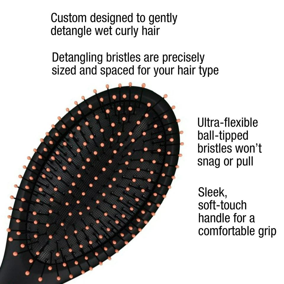 Cepillo Cojín Desenredante Cabello Rizado Conair THE CURL COLLECTIVE, Negro, 1 Unidad Foto 4 de 4