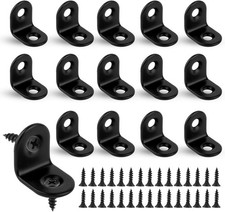 16Pcs Small Angle Brackets, L Brackets, Stainless Steel Corner Bracket for Wood