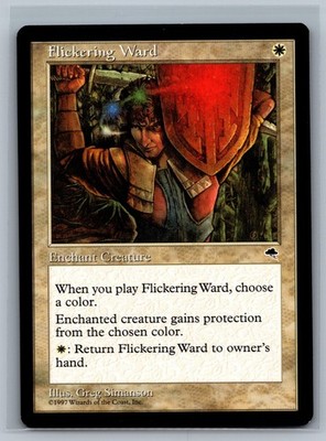 Magic The Gathering Tempest Flickering Ward MTG TCG CCG