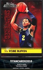 Kobe Bufkin 2022 Wild Card Alumination /99 SN Michigan Wolverines #ASP-36