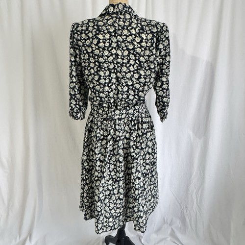 Breli Originals Floral Midi Dress Button-Down Belted Womens Size 14 Silky - Picture 6 of 21