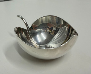 Vintage Christofle Silver Small Leaf Bowl / Dish