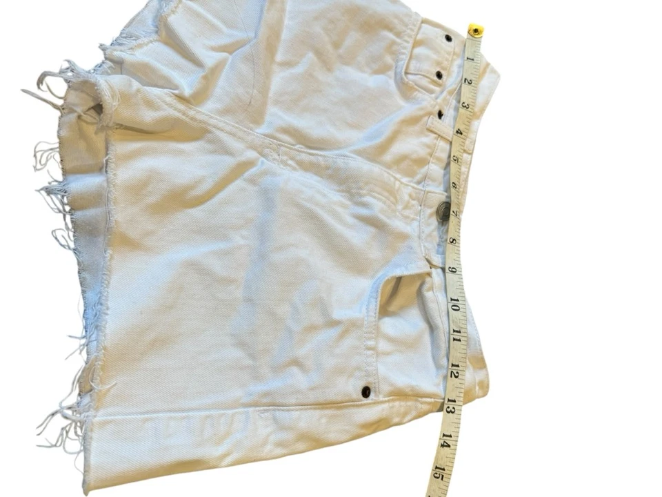 Pantalones cortos de mezclilla para mamá Topshop blancos talla 8 Foto 4 de 4