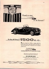 There's a new bee in its bonnet! MG Midget TF 1500 cc ad 1955