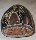 Shuikengtian Black Shoushan Stone Seal Depicting a Recluse 水坑田黑寿山石雕高士风景印 t4-2 — photo 5