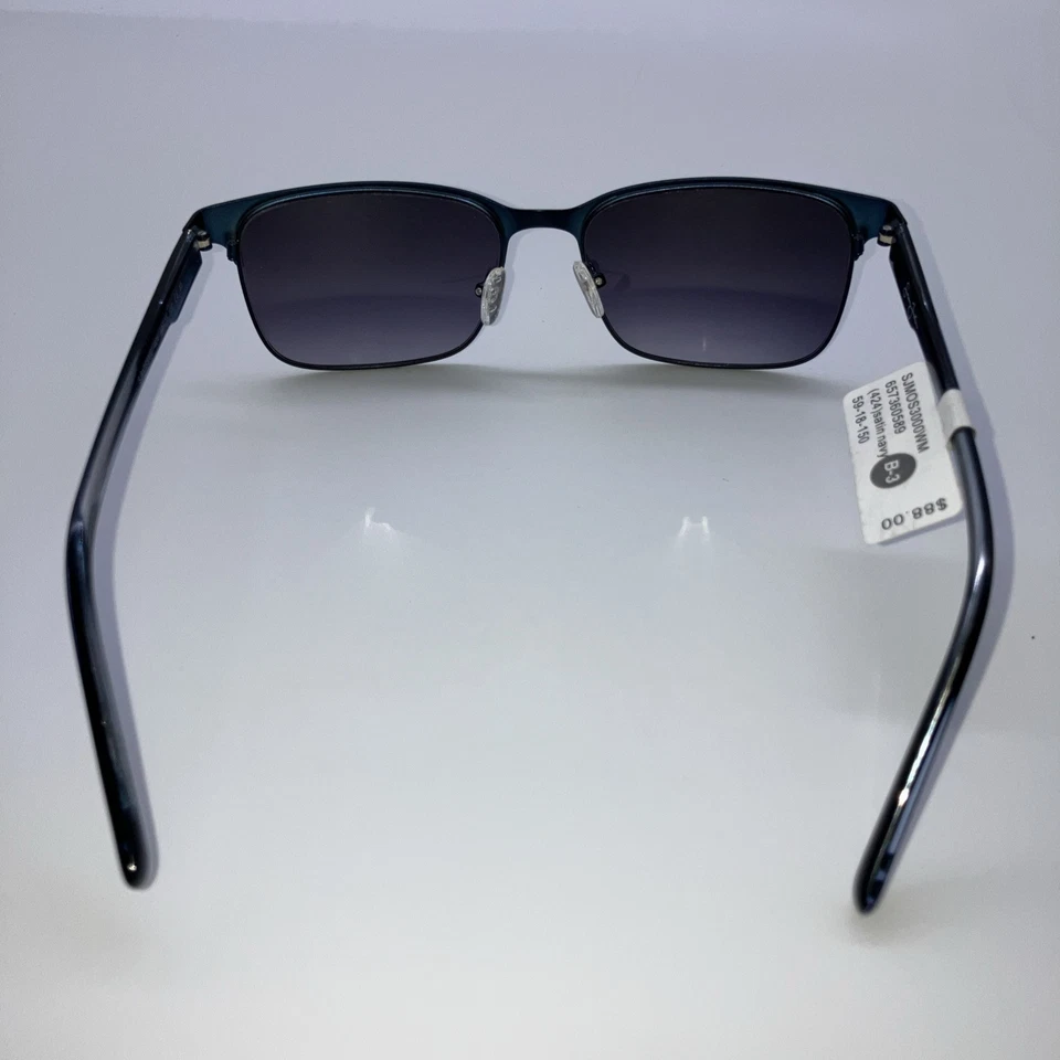 Gafas de sol de diseñador Sean John satinadas azul marino NUEVAS 59-18-150 Foto 4 de 4