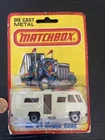 VTG 1980 Lesney MATCHBOX Die Cast Metal #54 Mobile Home Blister Pack On Card