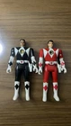 Lot Of 2 - Power Rangers Mighty Auto Morphin 1993 5.5" Flip Head Action Figures