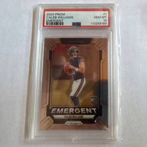 2024 Panini Prizm Emergent Caleb Williams #1 RC Chicago Bears PSA 10