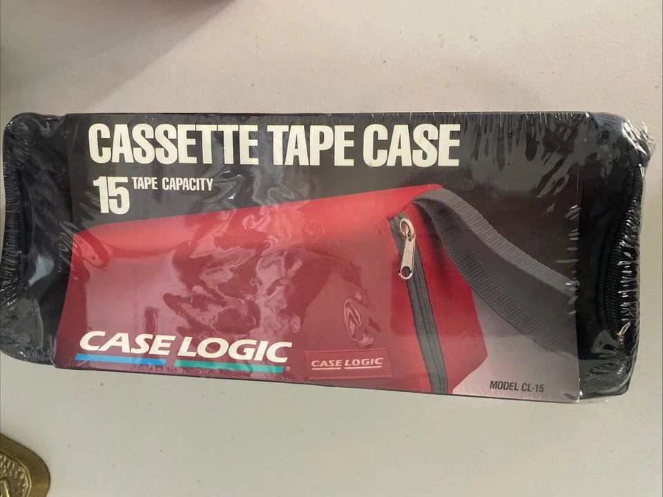 Estuche Cinta Cassette Vintage Case Logic 15 Capacidad CL-15 NUEVO SELLADO 1991 Foto 3 de 3