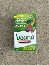 Beano Extra Strength Food Enzyme Dietary Supplement, 180 Tablets 10/2026