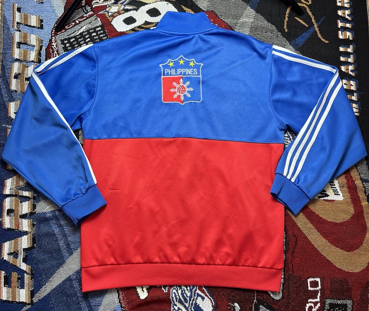 Vintage Adidas Philippines Track Jacket Flag Full Zip Red